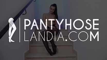 Melisa_Mendini_Black_pantyhose_tease_video